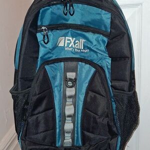 Teal and Black Laptop Backpack